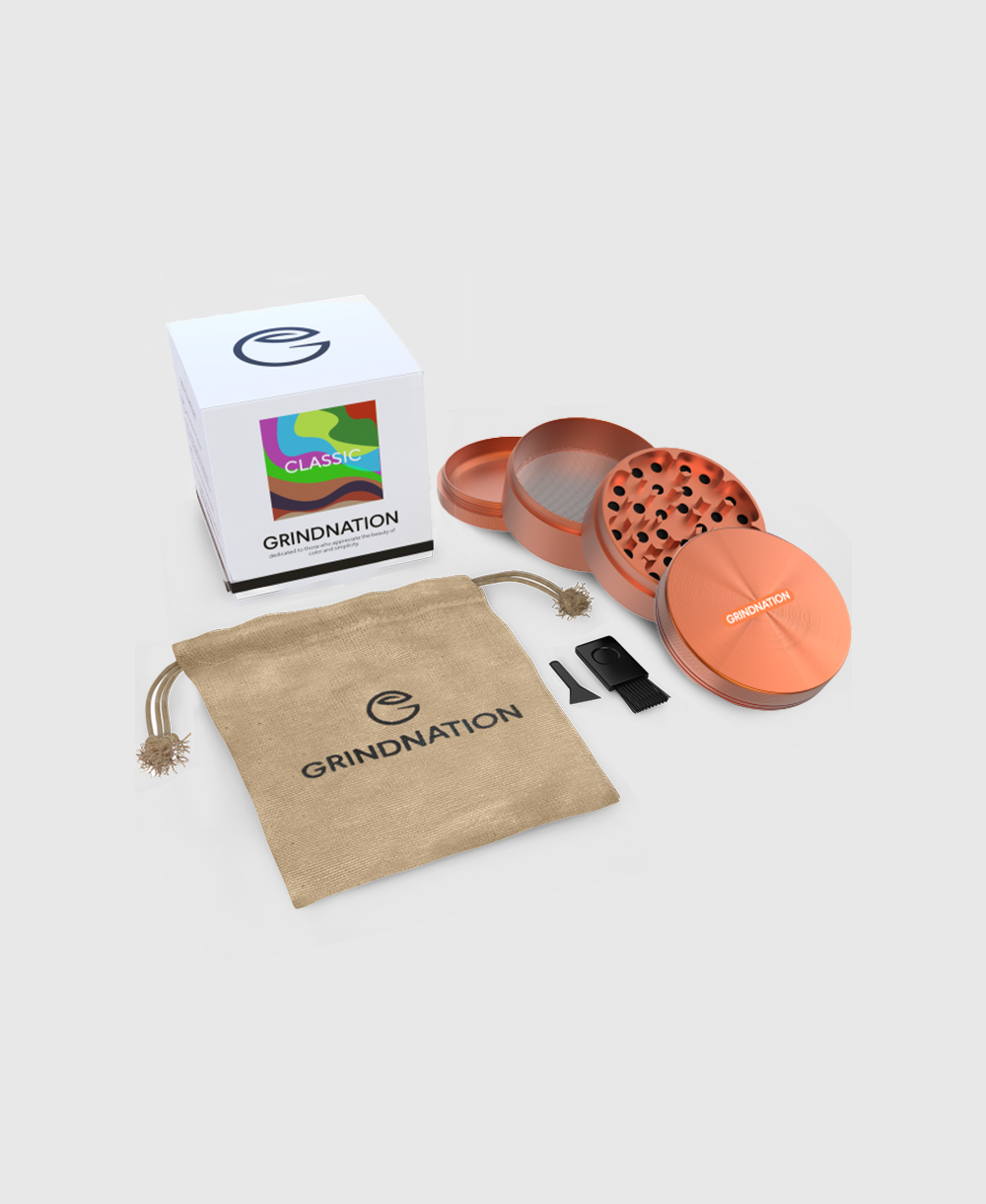 Pill Logo Grinder Orange