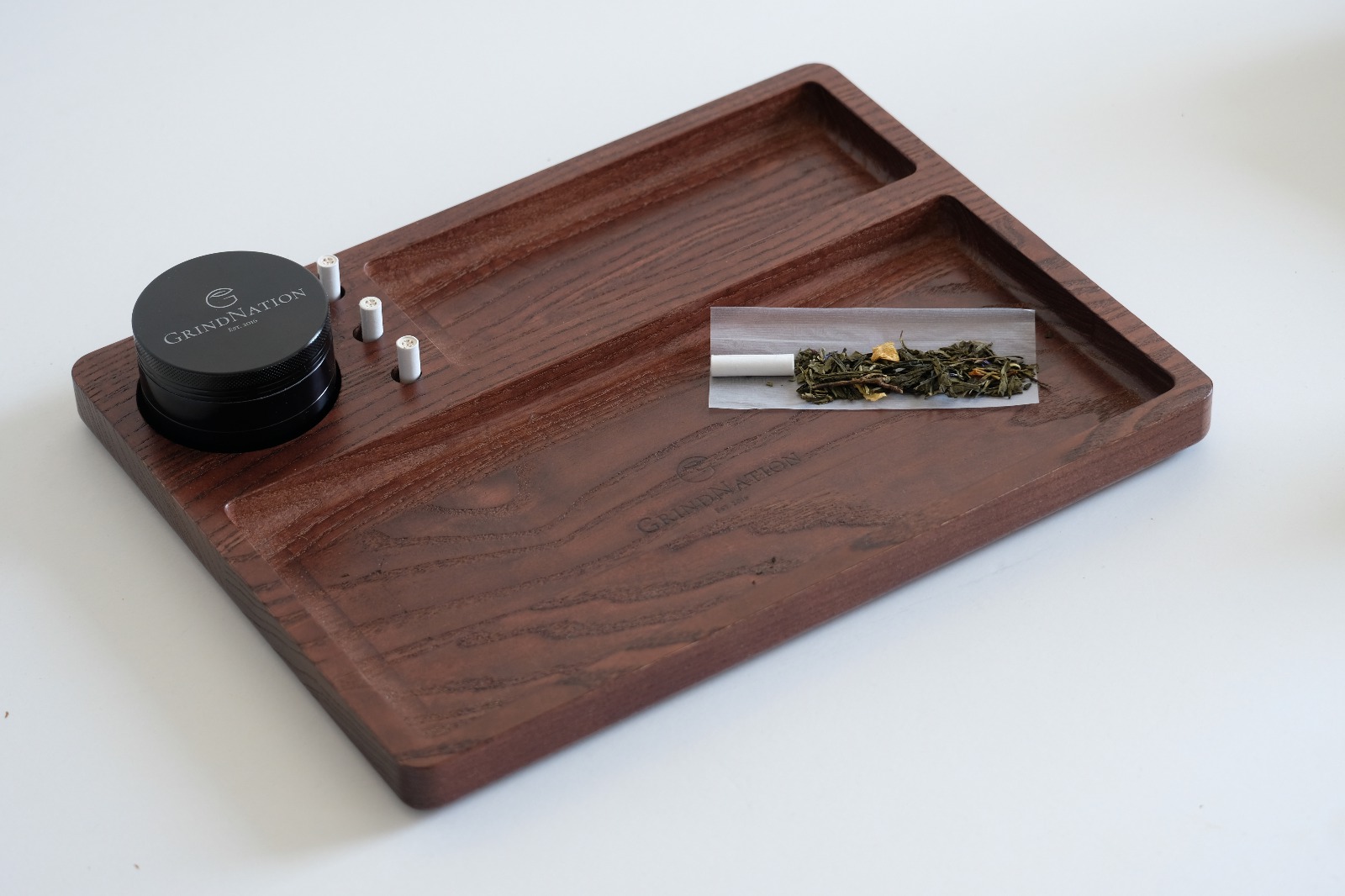 Rolling Tray Set + Grinder + 5x Longpapers + 2x Feuerzeuge