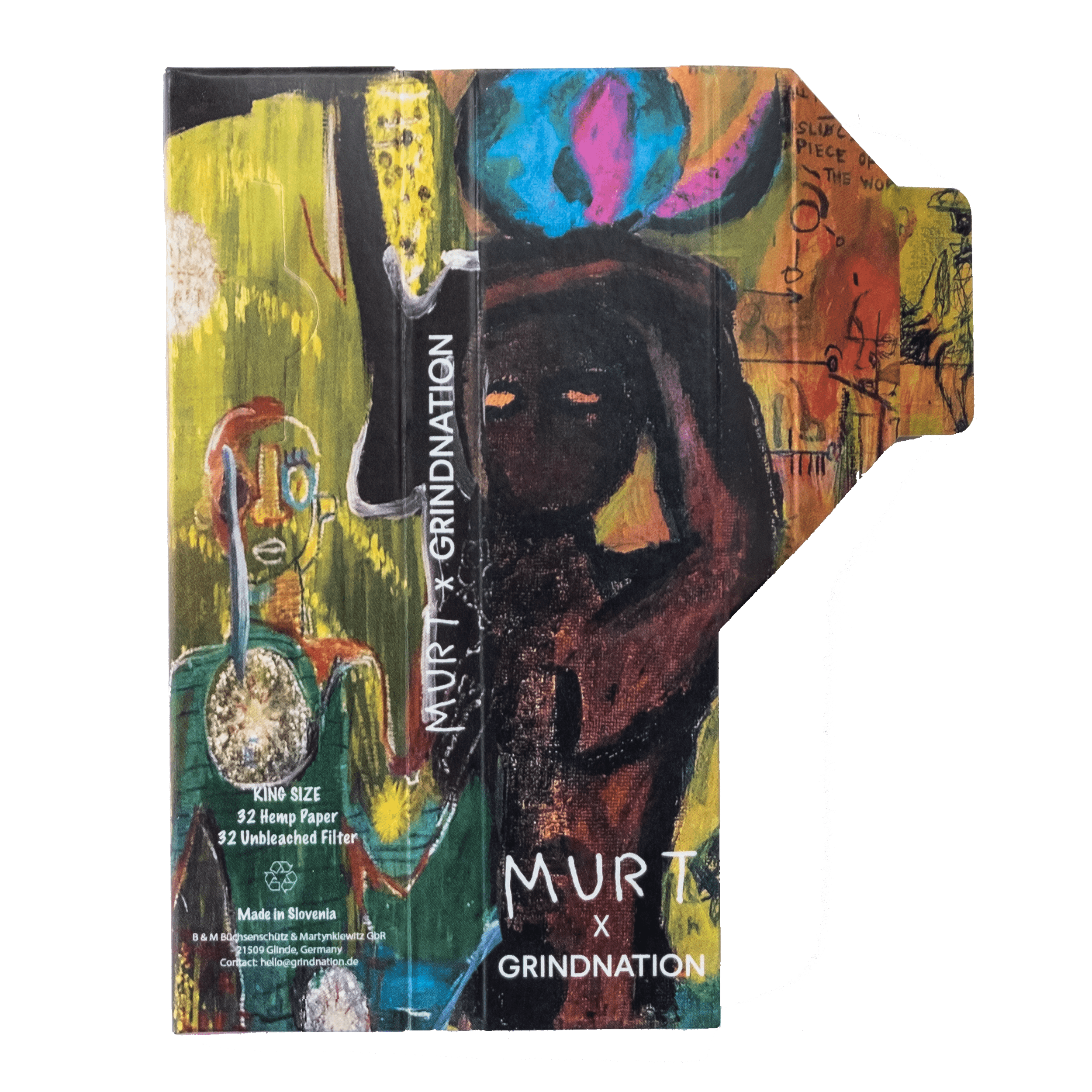 King Size Slim unbleached + unbleached Filter Tips (5x Pack)